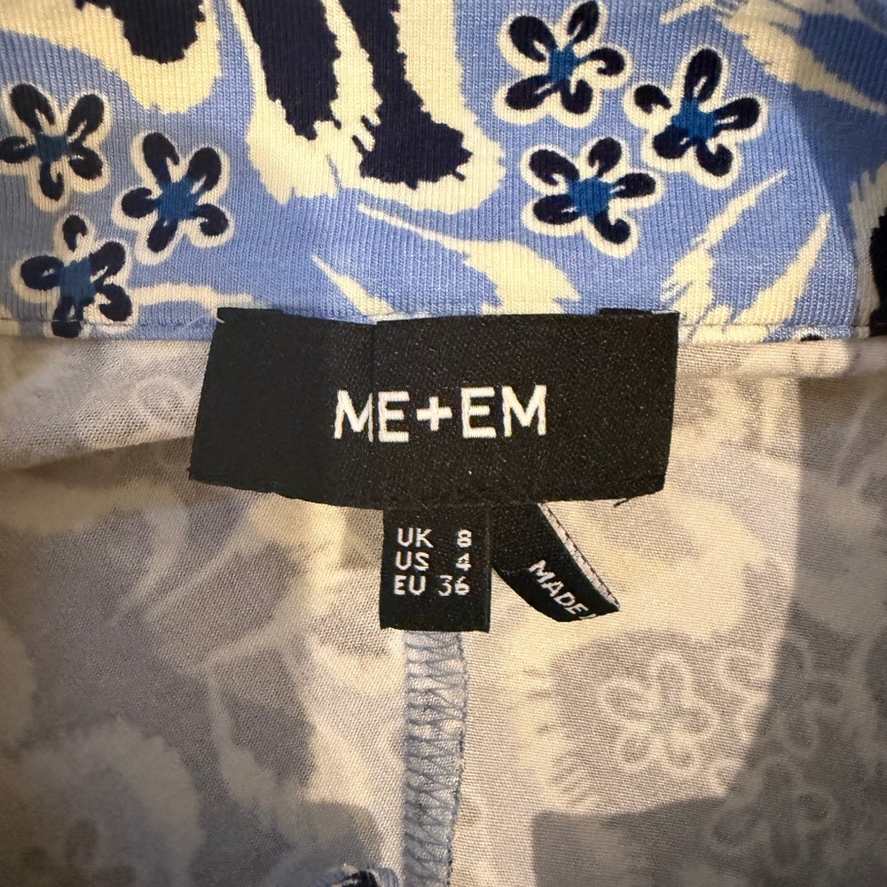 ME+EM Graphic Ribbon Floral Print Midi Dress - Picture 5 of 12